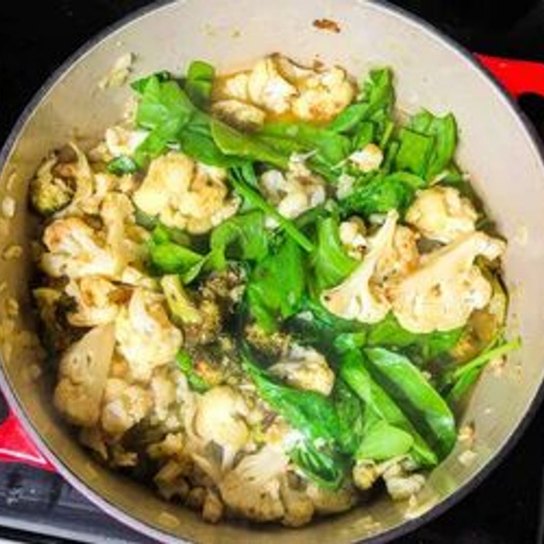 Roasted Broccoli and Cauliflower Soup