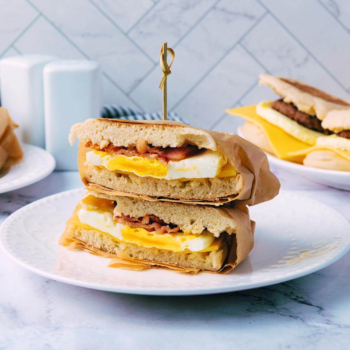 Make-Ahead Freezer Breakfast Sandwiches for Meal Prep