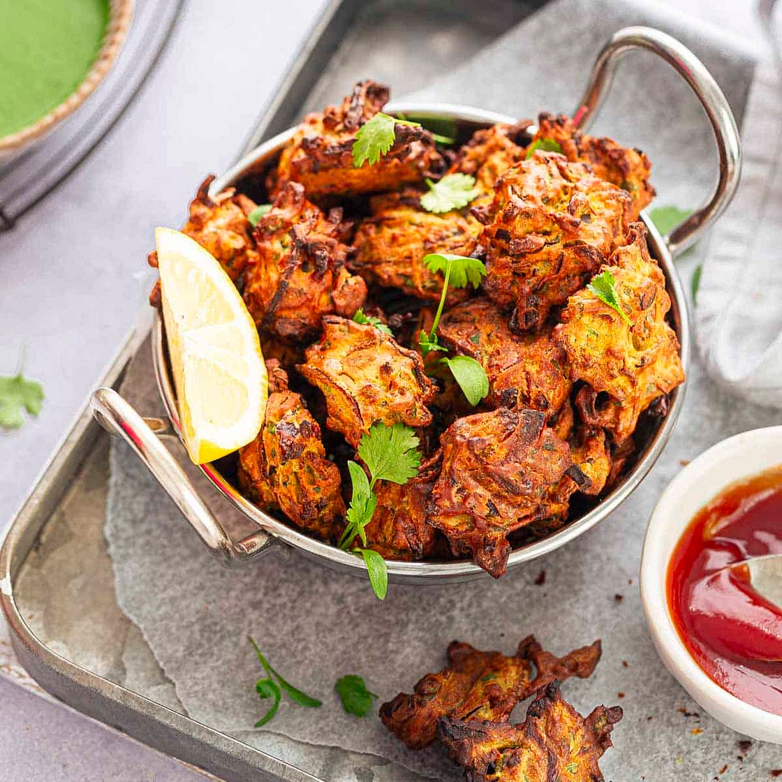 Air fryer Onion Bhaji recipe
