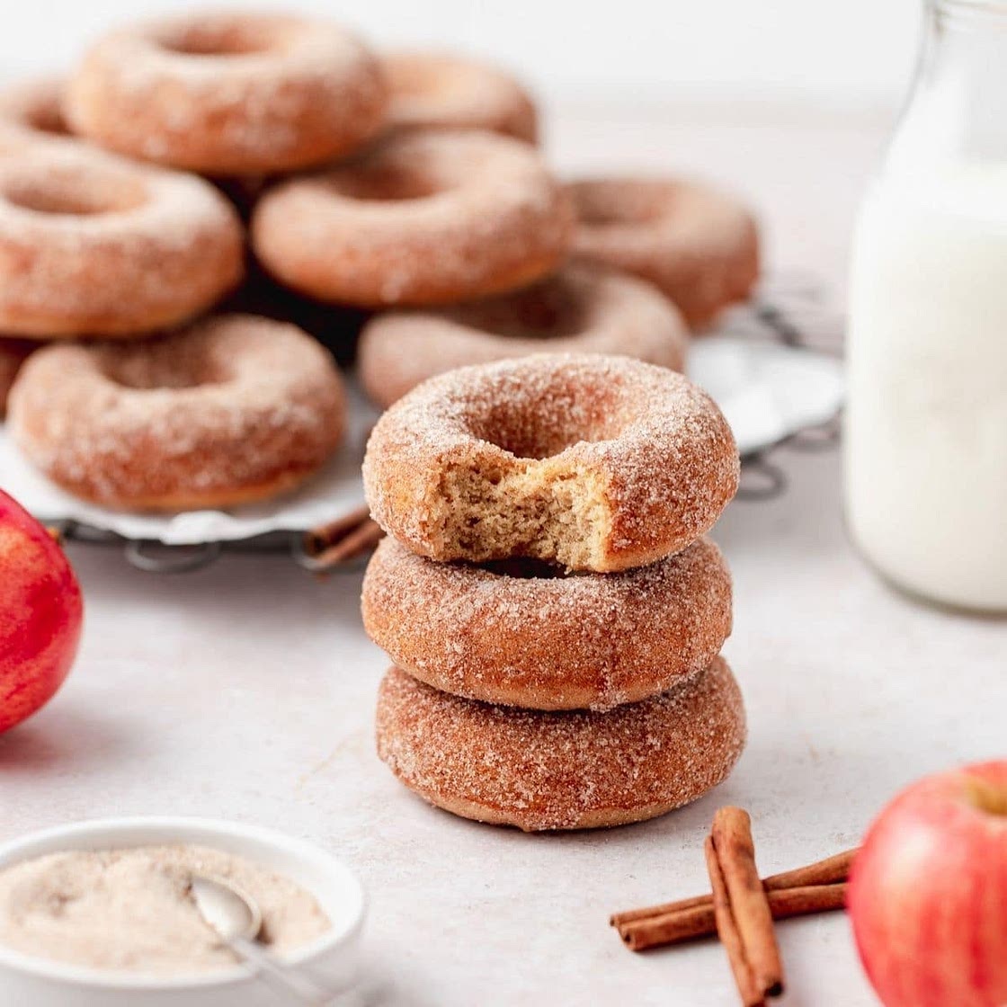 Brown Butter Apple Cider Baked Donuts