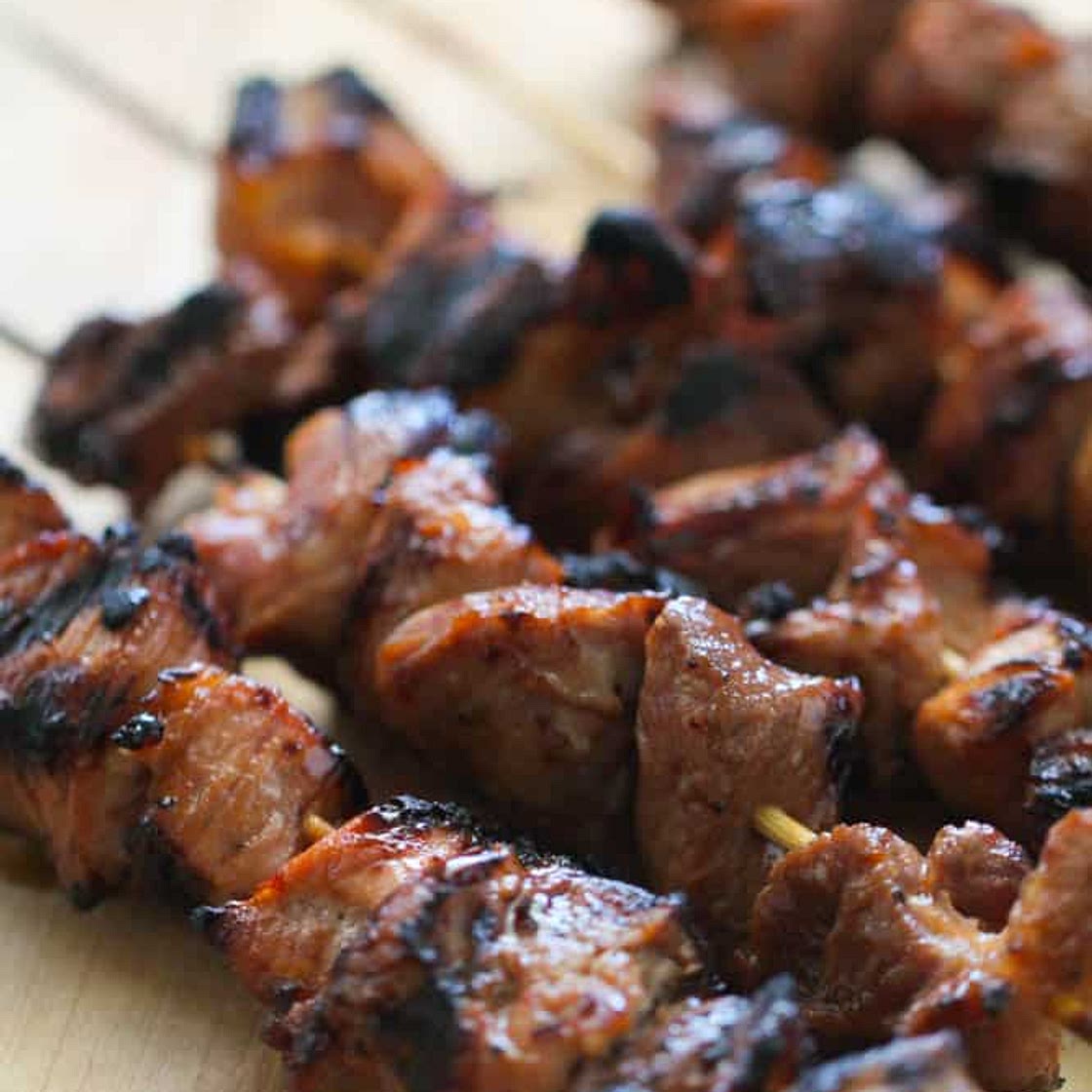 Grilled BBQ Pork Skewers Recipe