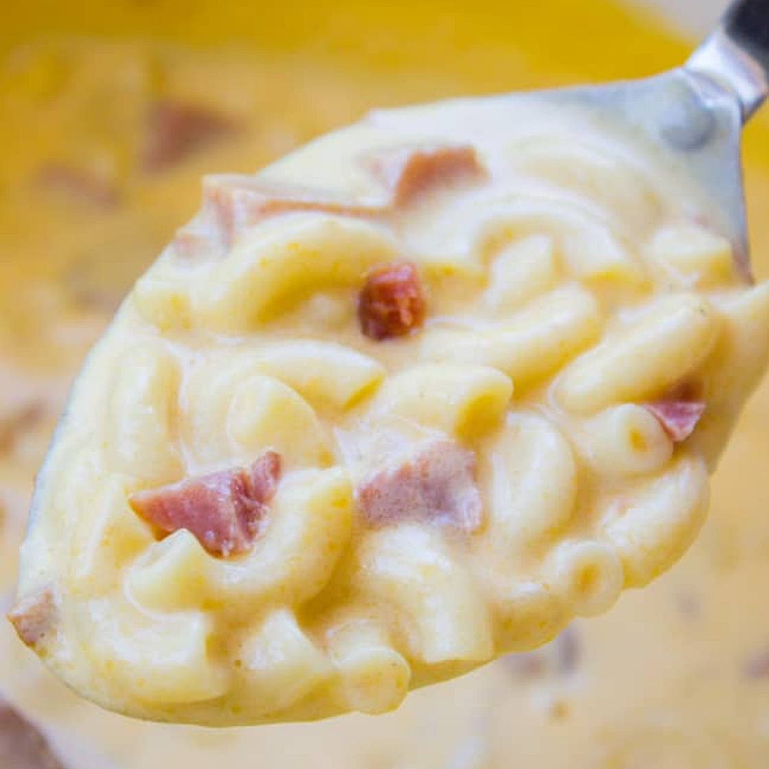 Ham Mac and Cheese Soup