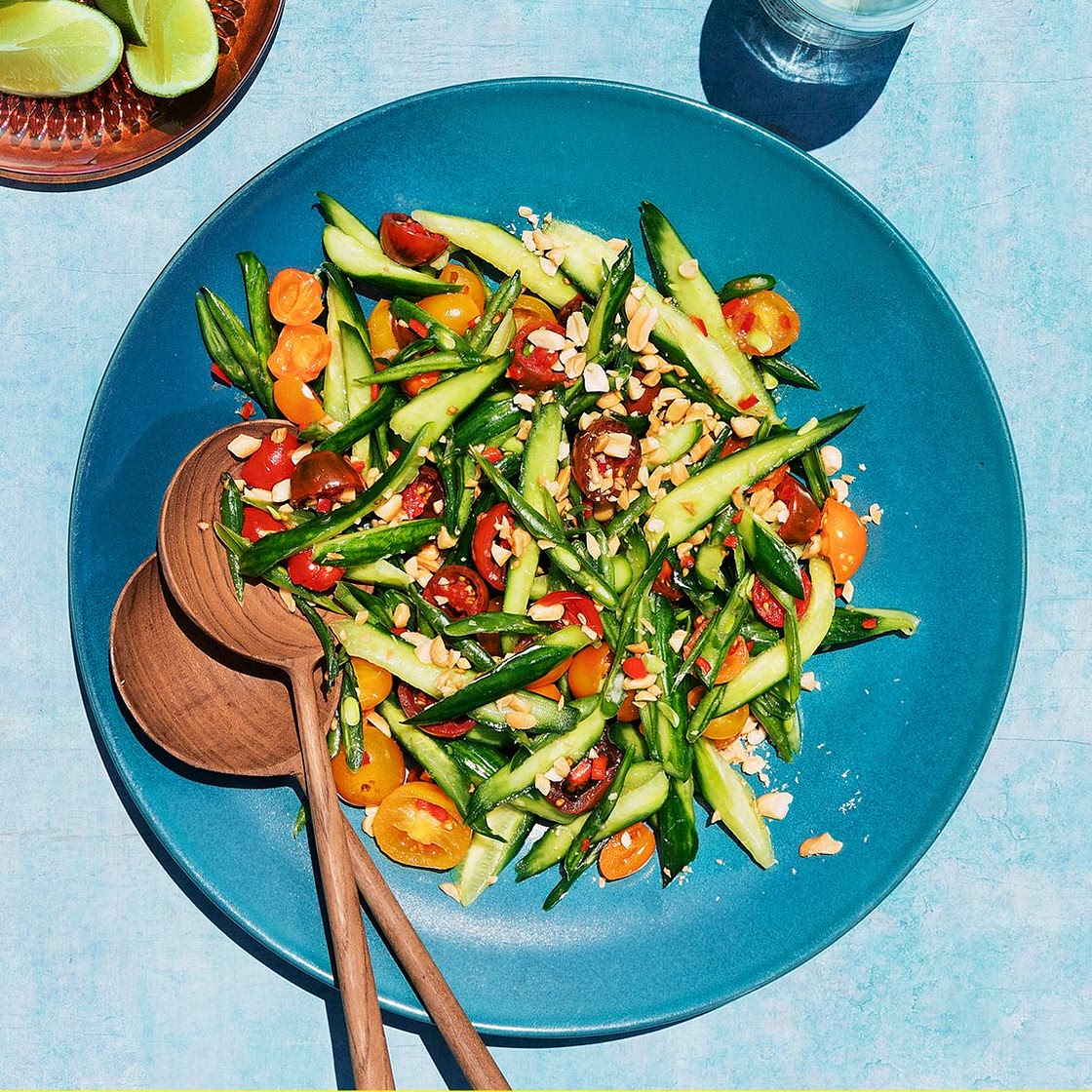 Cucumber, Tomato, and Green Bean Salad