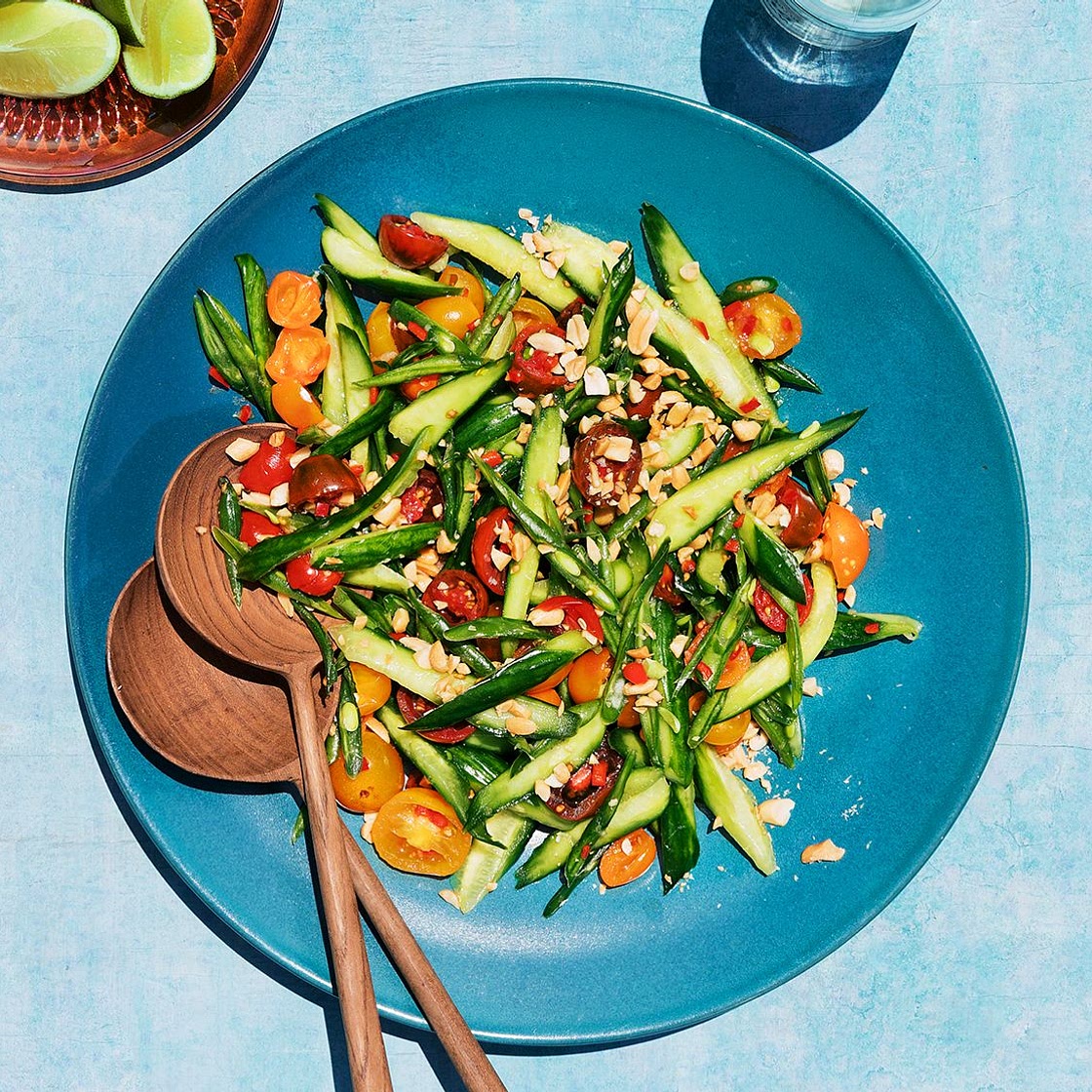 Cucumber, Tomato, and Green Bean Salad