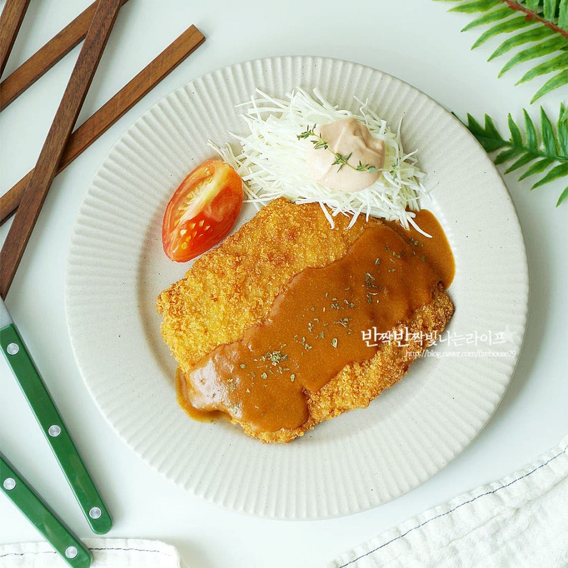 집에서 돈까스 만들기 백종원 경양식 돈까스 소스 만들기