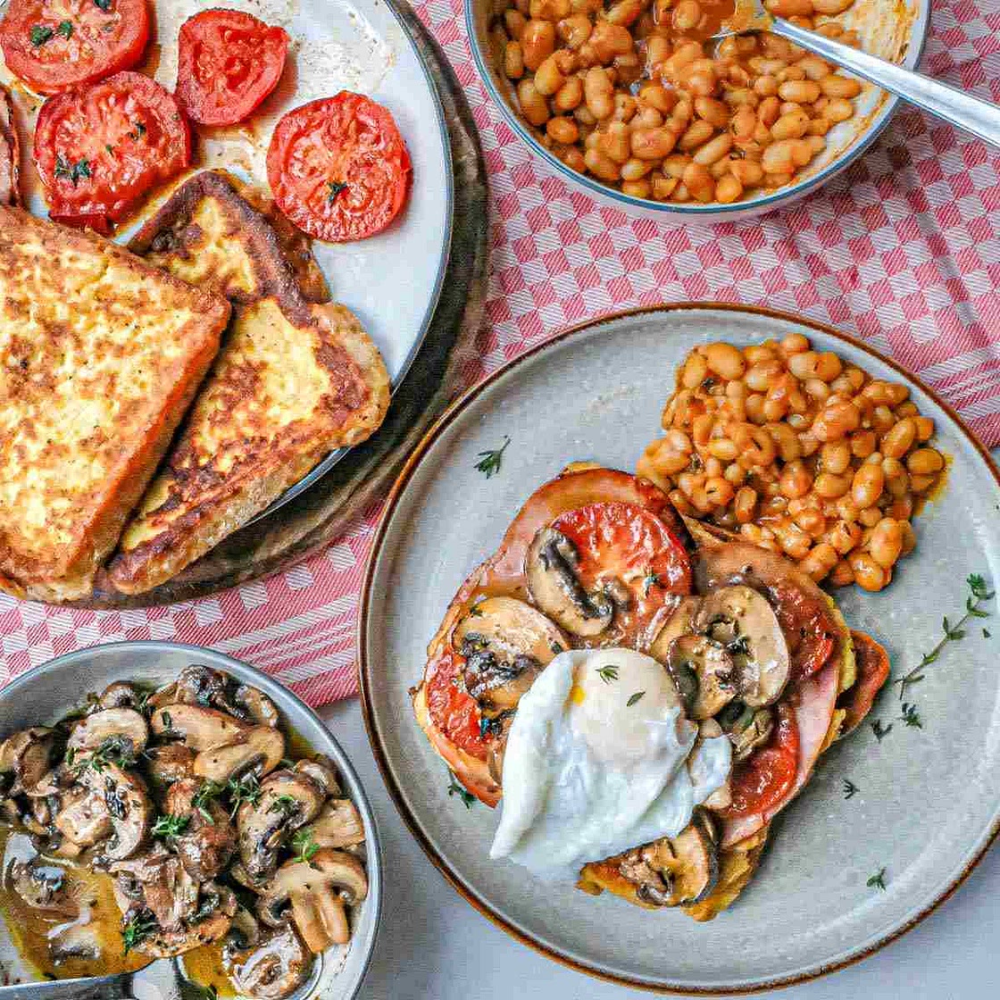 Full English Breakfast Savory French Toast