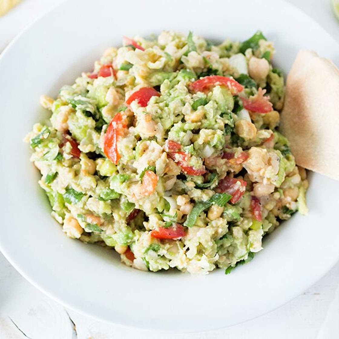 Smashed Chickpea Avocado Dip