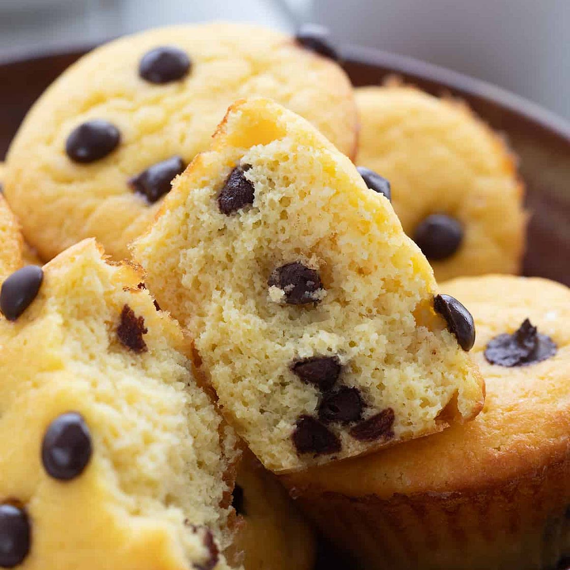 Keto Banana Chocolate Chip Muffins
