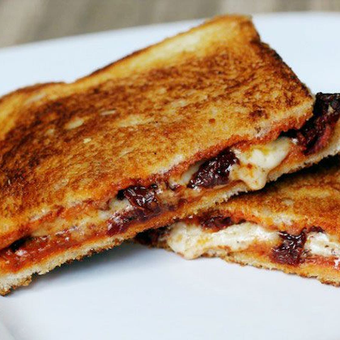 Grilled Cheese Sandwich With Sun-Dried Tomatoes and Harissa Recipe