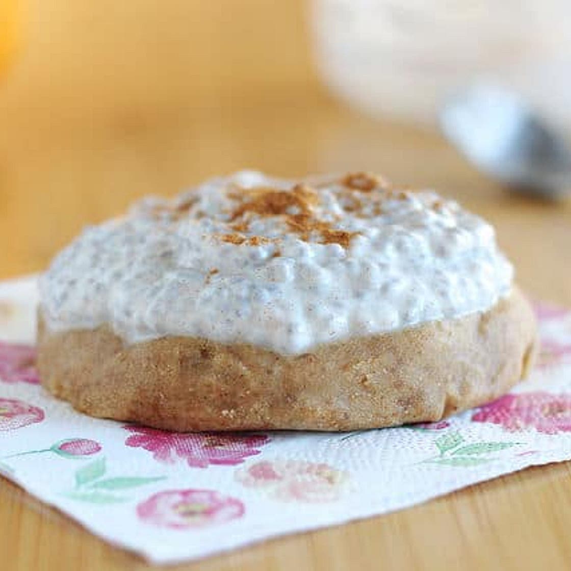 Overnight Cinnabuns with Chia 'Frosting'