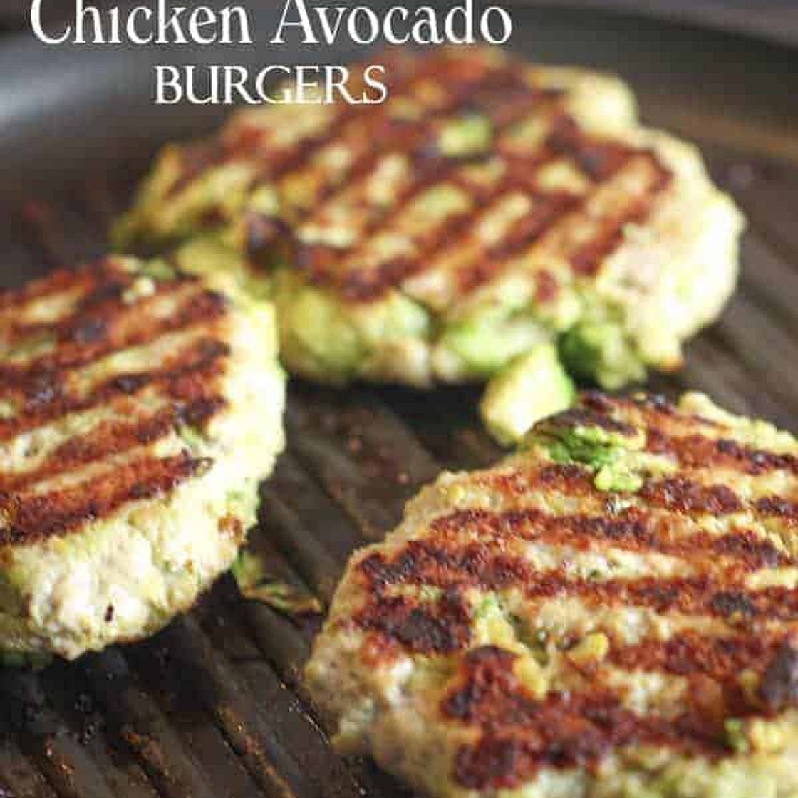 Chicken Avocado Burgers