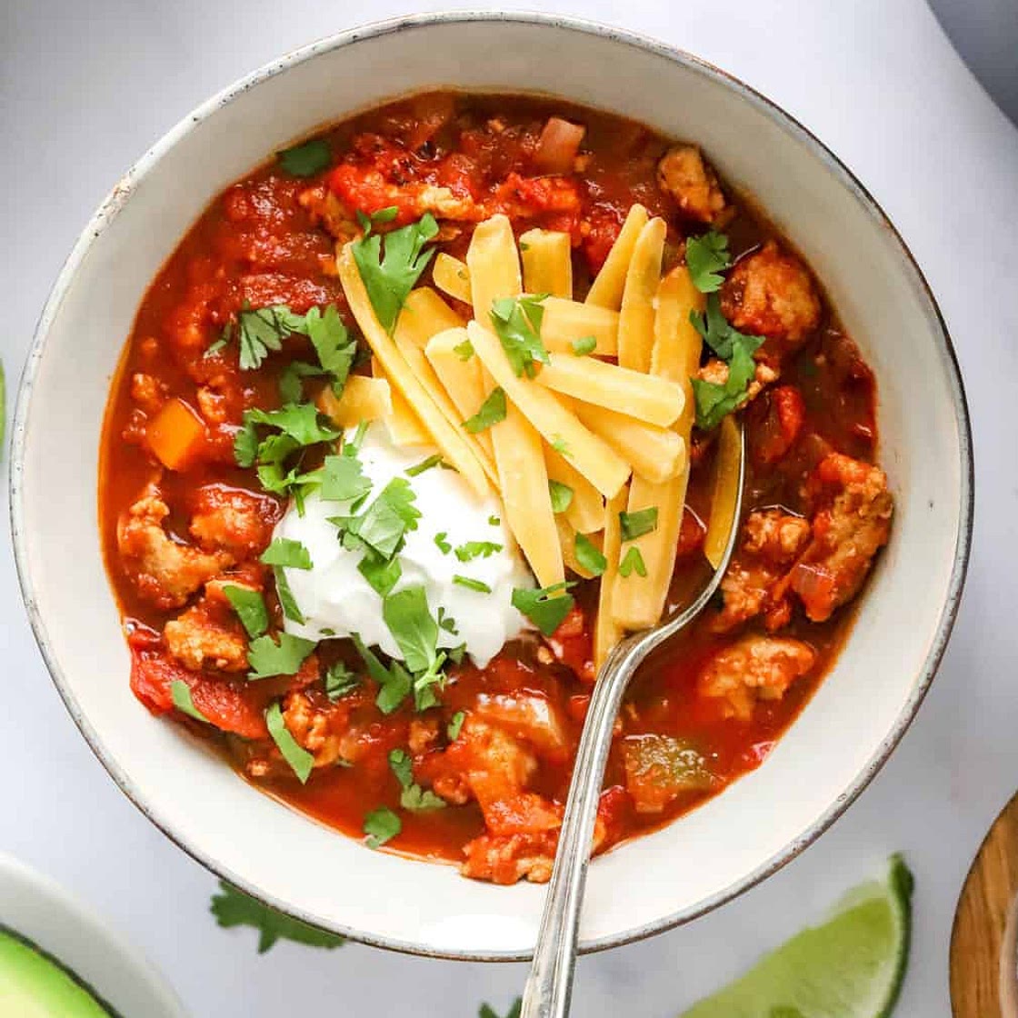 Easy One Pot Low Carb Turkey Chili