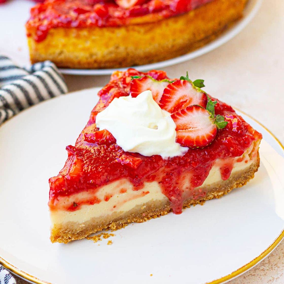 Strawberry Protein Cheesecake