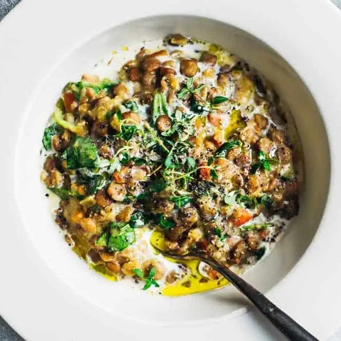 One pot lentilles et épinards