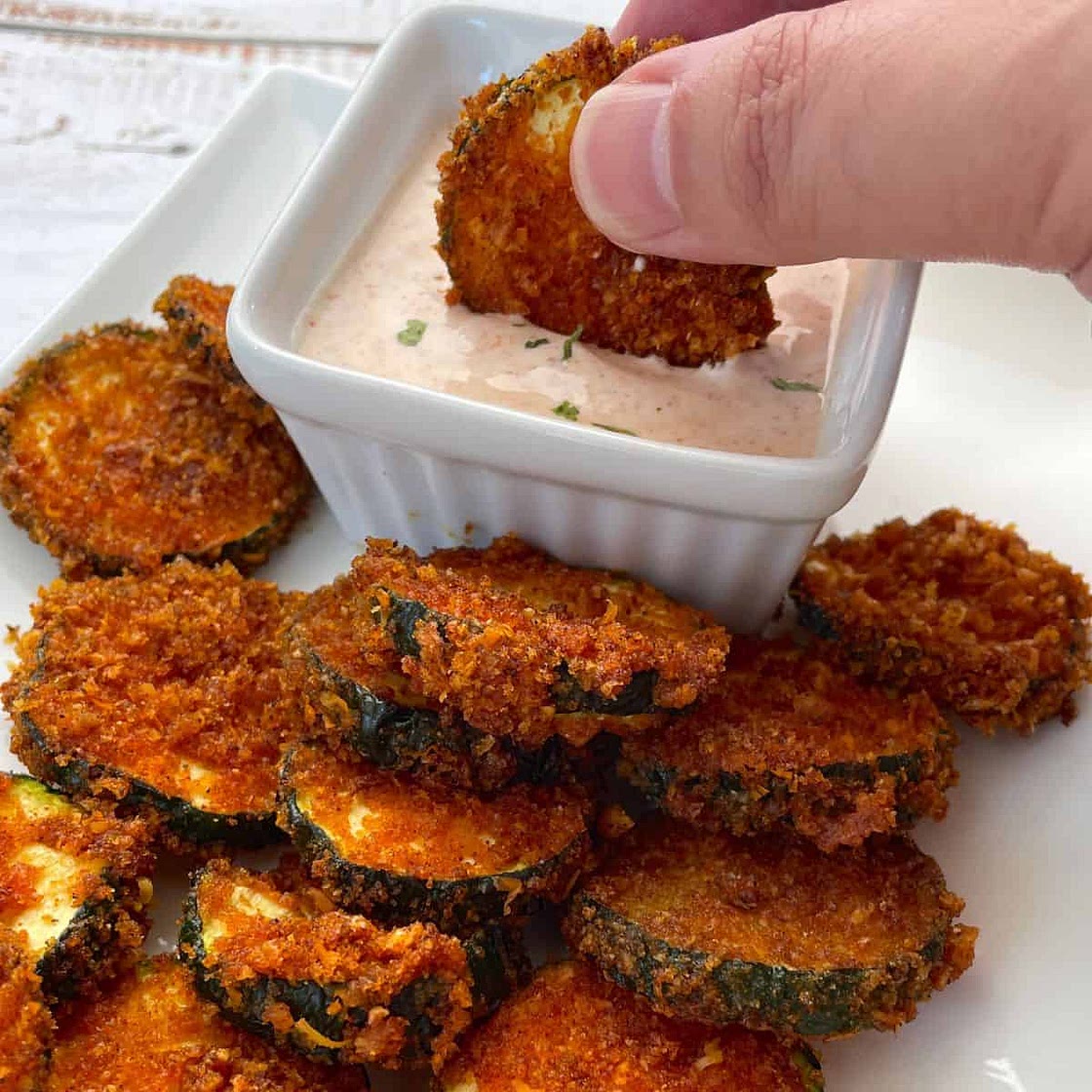 Air Fried Zucchini Keto Chips