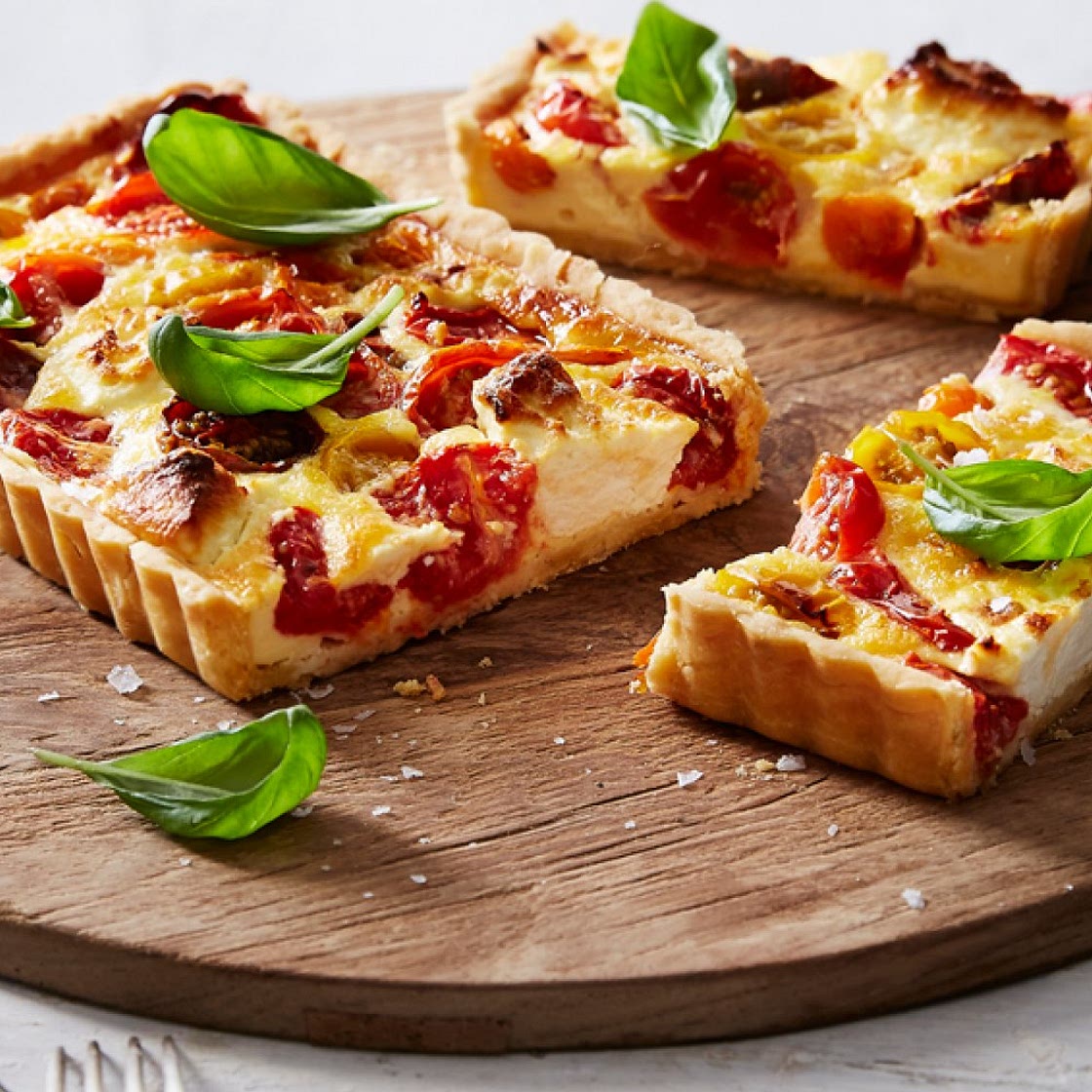 Tomato and Goats Cheese Tart