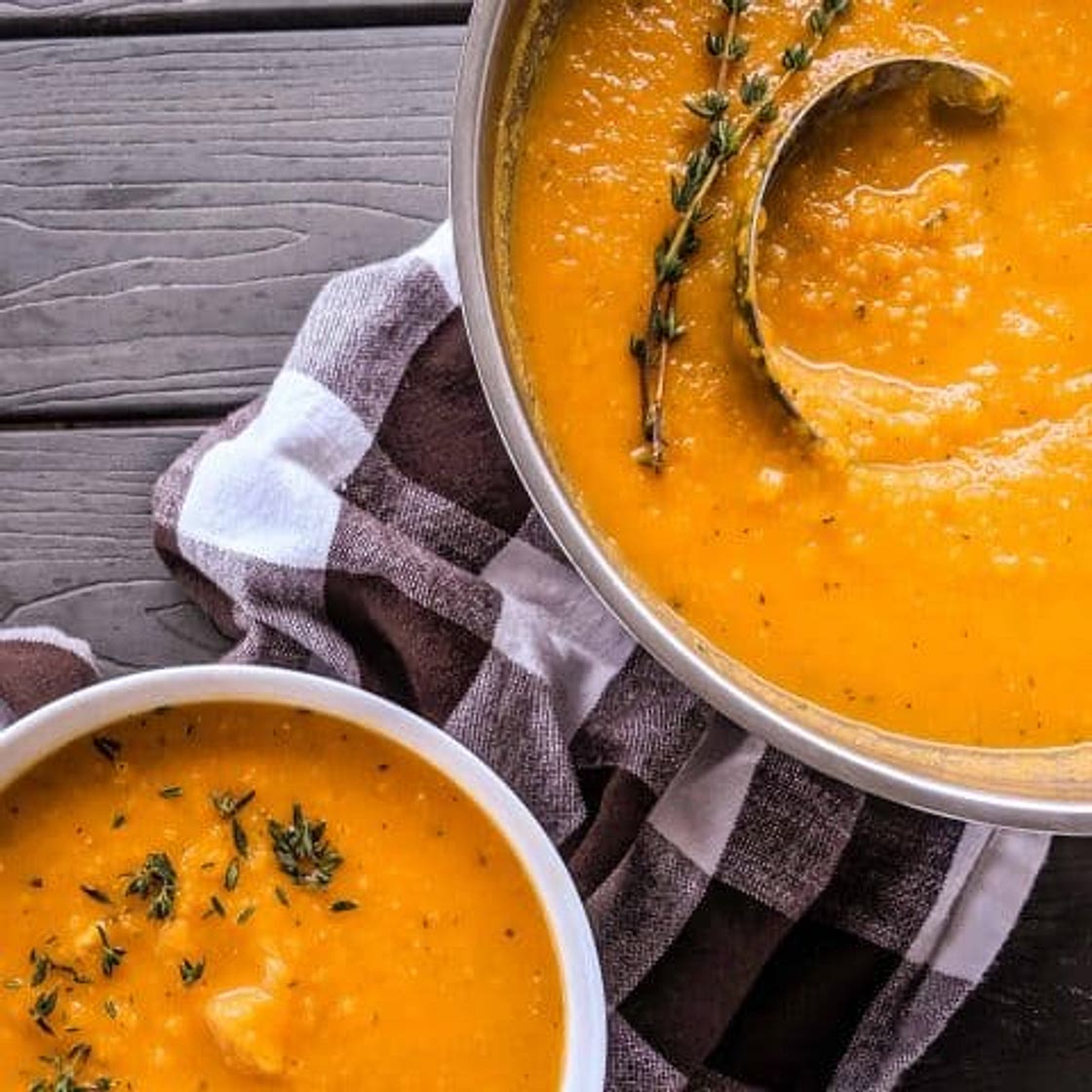 Healthy Roasted Butternut Squash Soup
