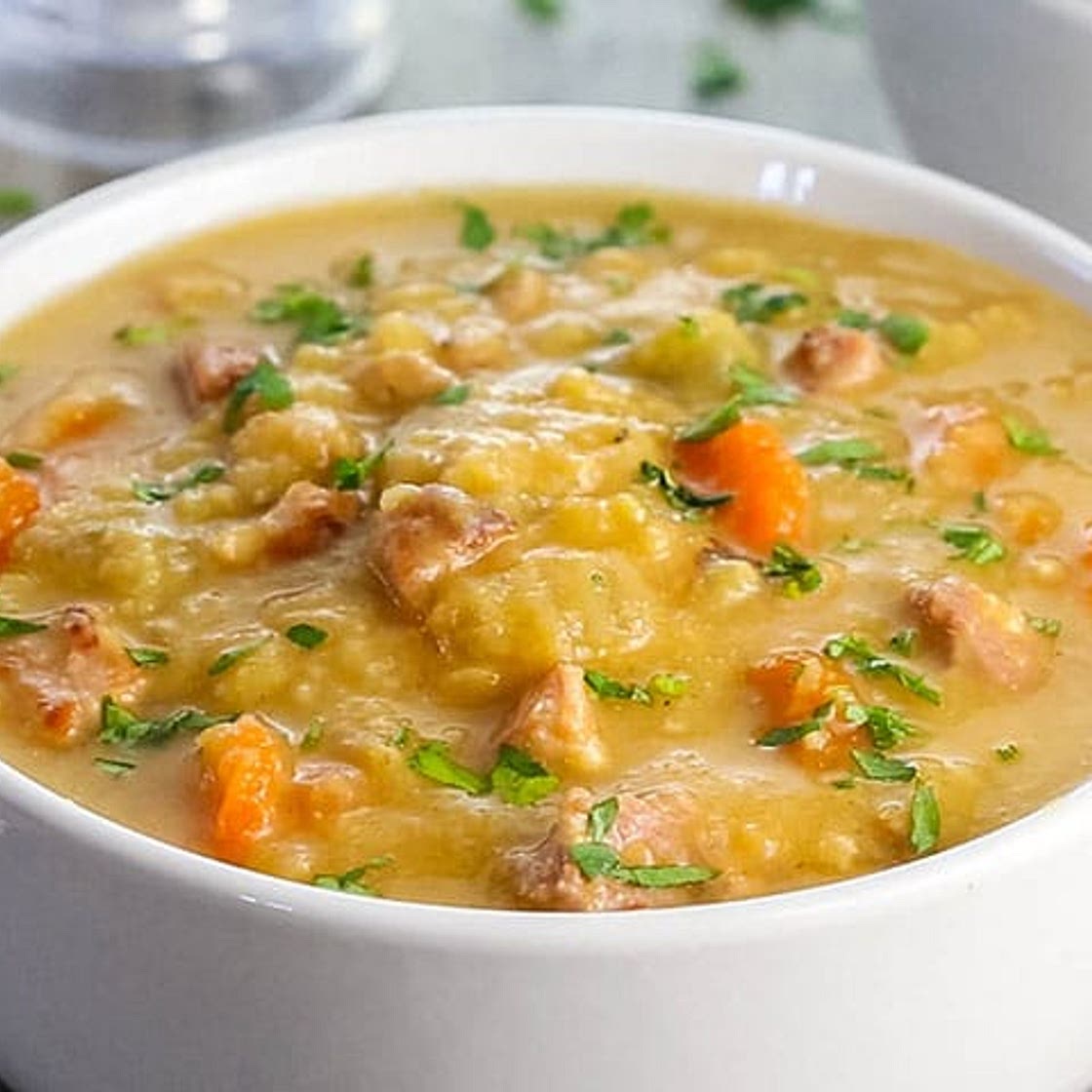 Yellow Split Pea and Bacon Soup