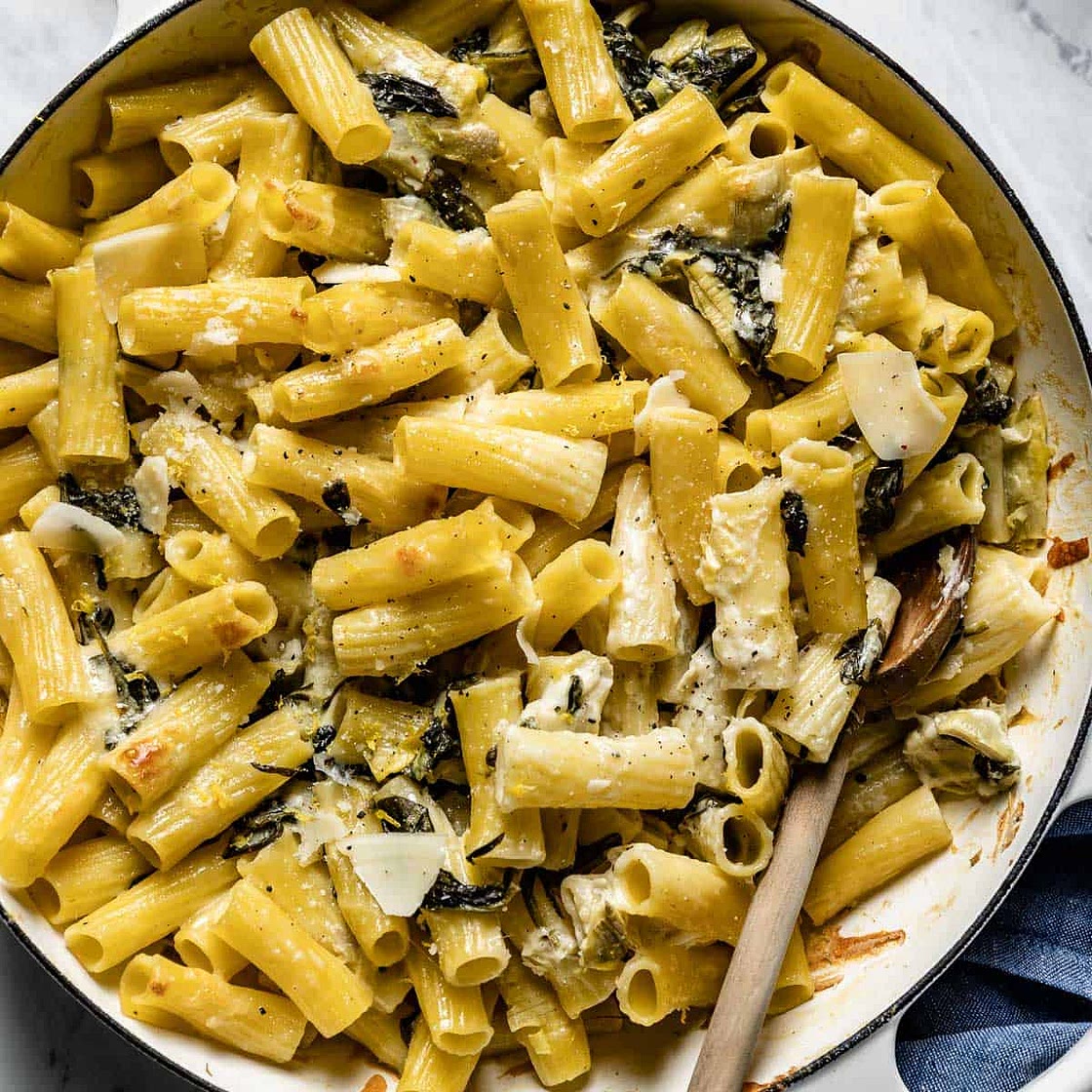 Spinach Artichoke Pasta Bake
