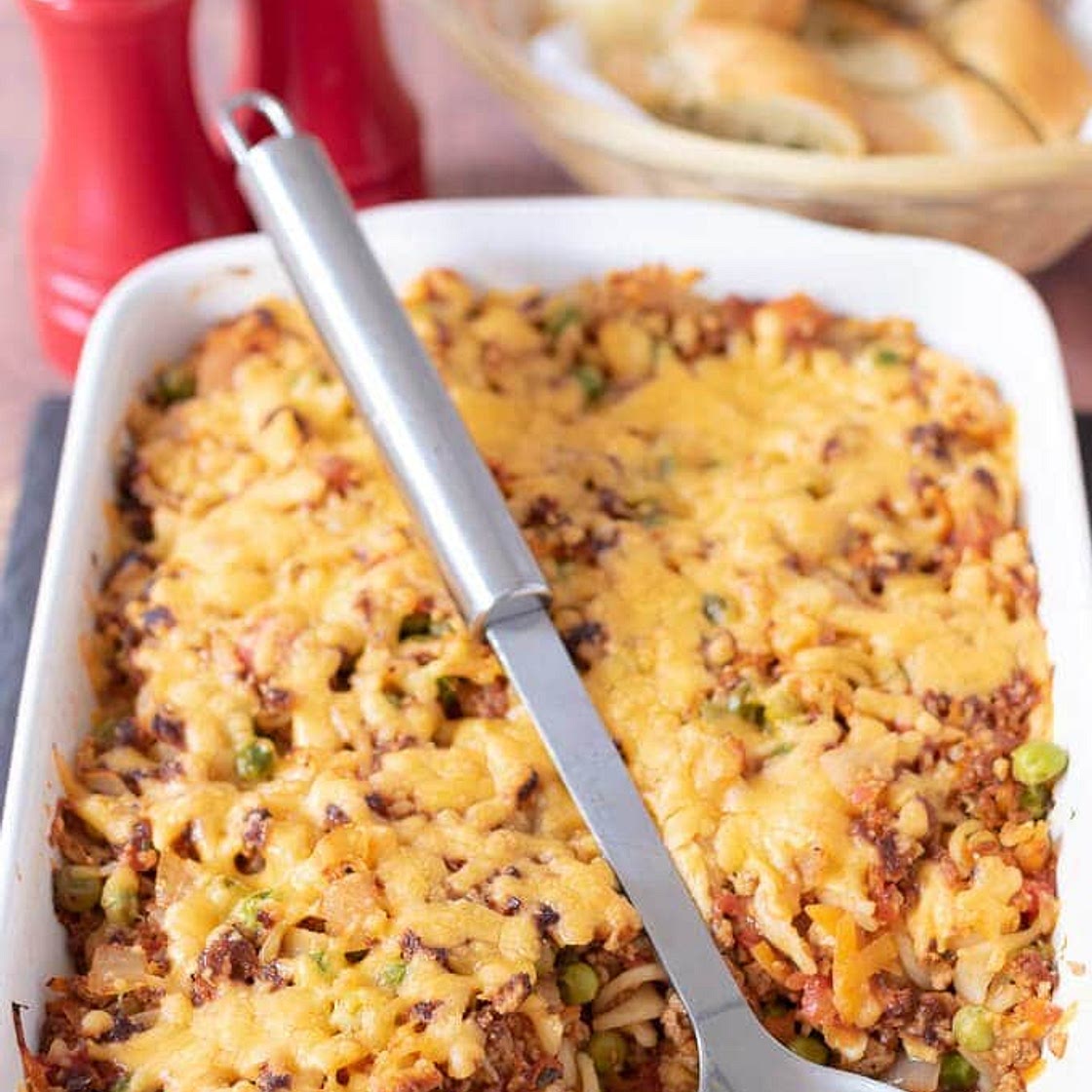 Quorn Pasta Bolognese Bake