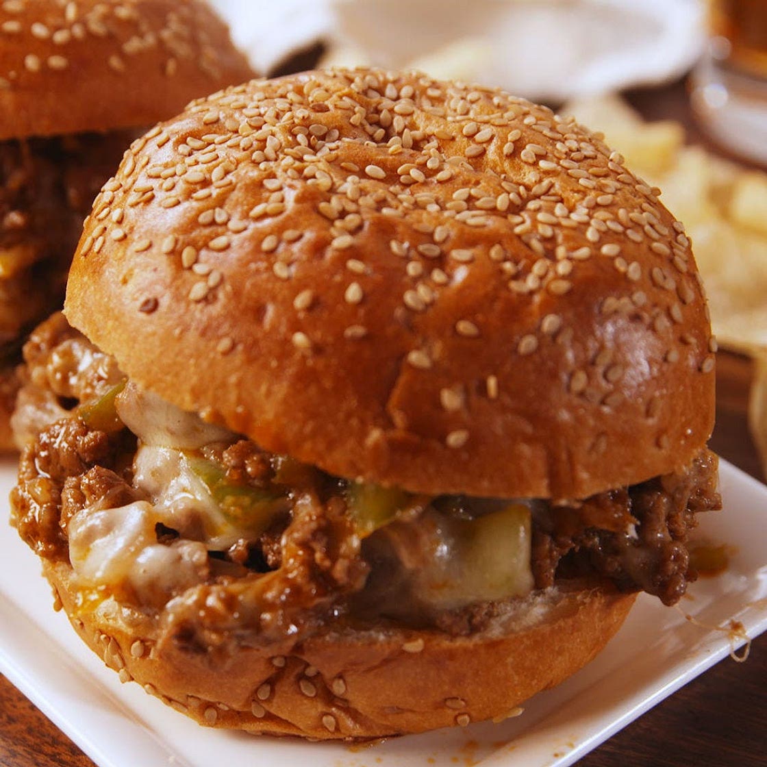 Cheesesteak Sloppy Joes