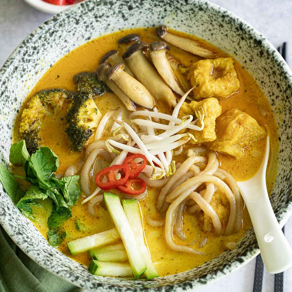 Vegan Laksa Curry Noodle Soup