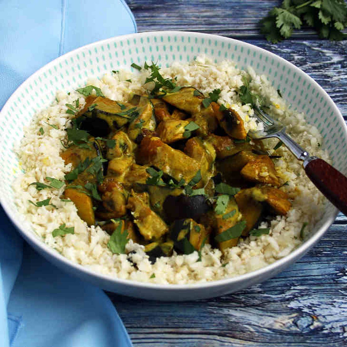 Keto Eggplant Coconut Curry Recipe