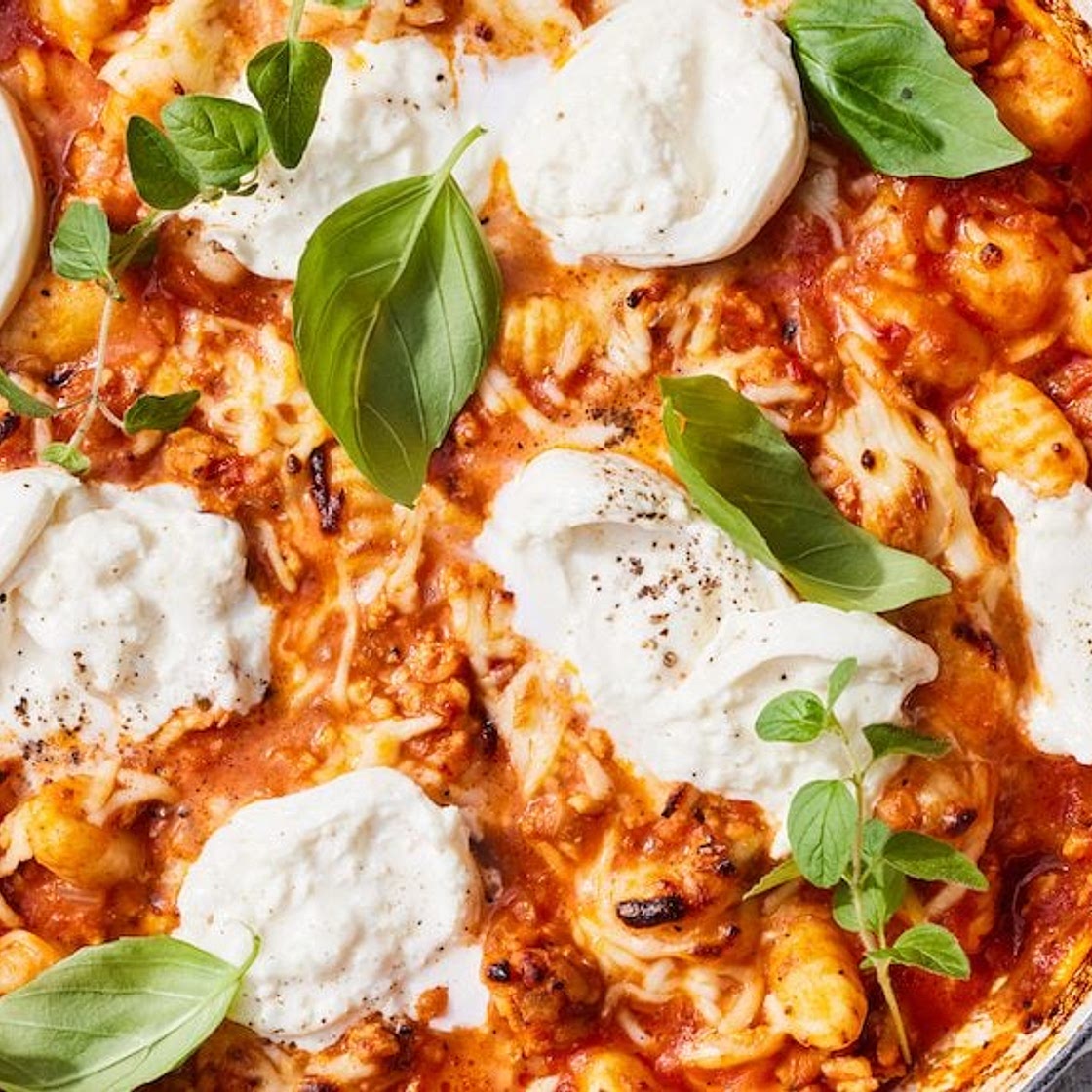 Chicken Parmesan Gnocchi Bake