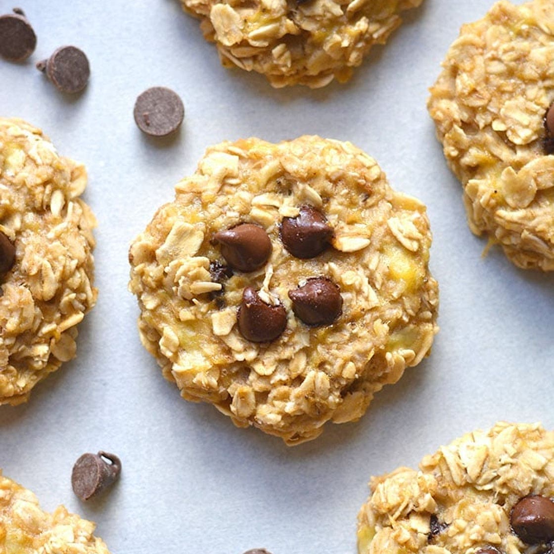 Healthy Banana Oat Cookies