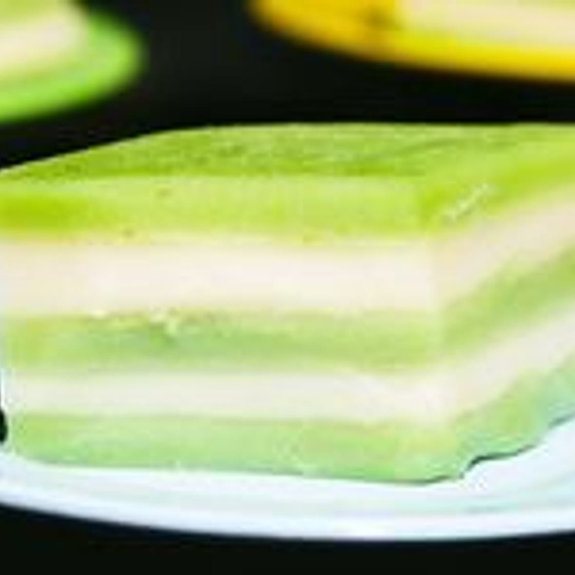 Thai Steamed Coconut-Pandan Cake (Khanom Chan)