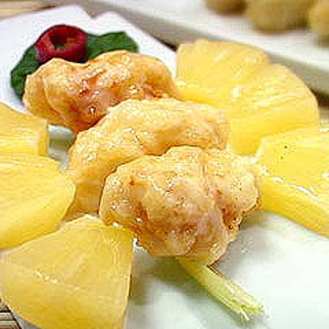 파인애플갑오징어튀김