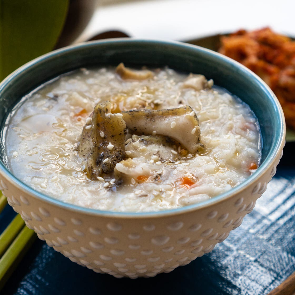Korean Abalone Porridge (Jeonbokjuk)