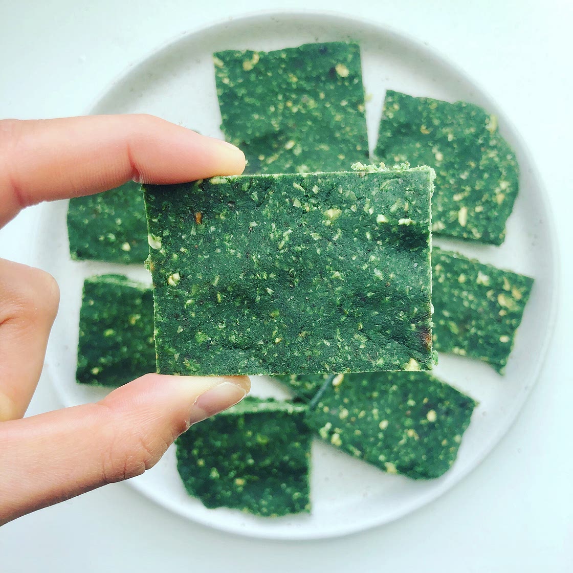 Spirulina Almond Pulp Bars