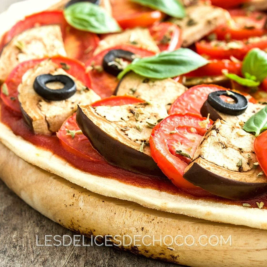 PIZZA VEGAN AUX AUBERGINES