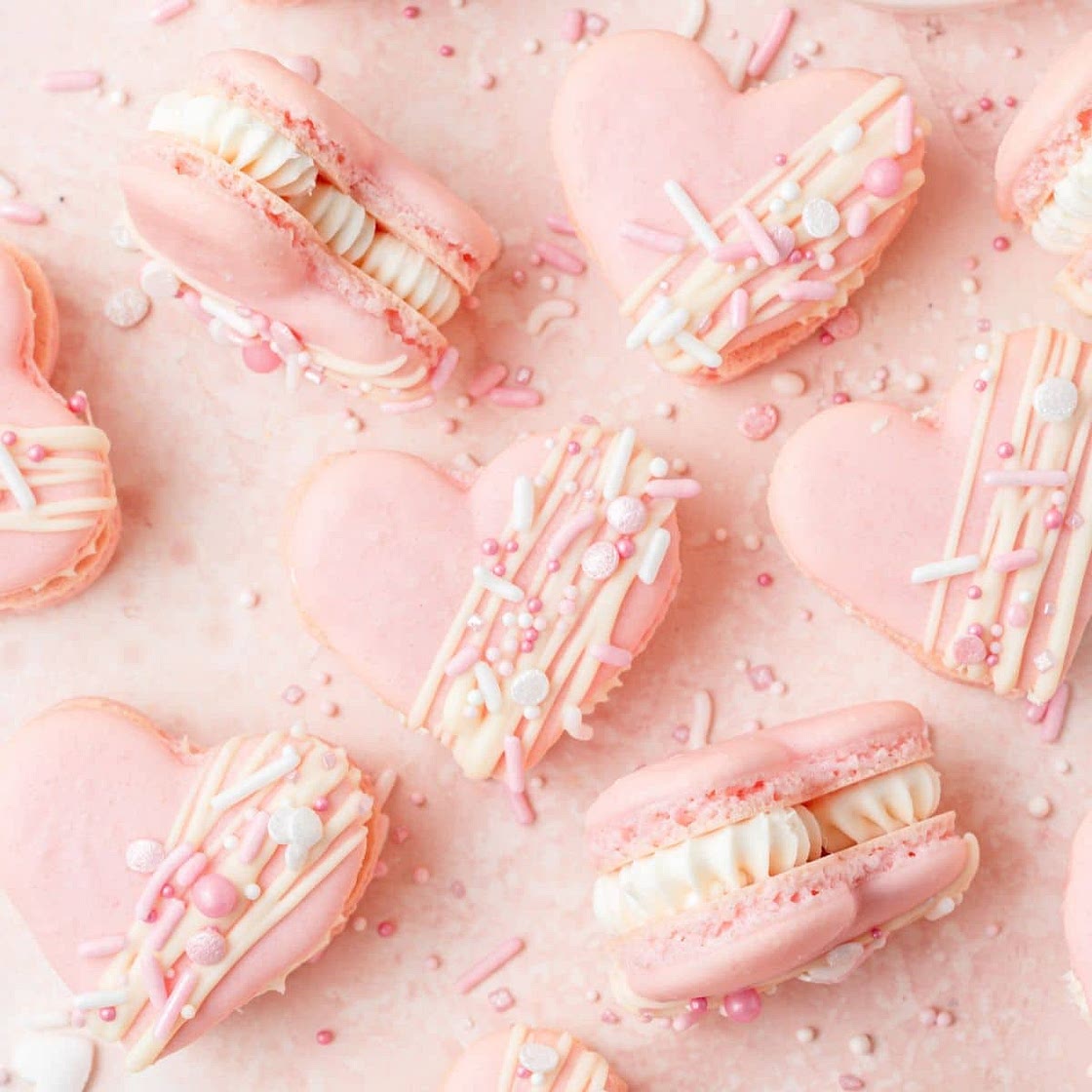 Heart Shaped Macarons