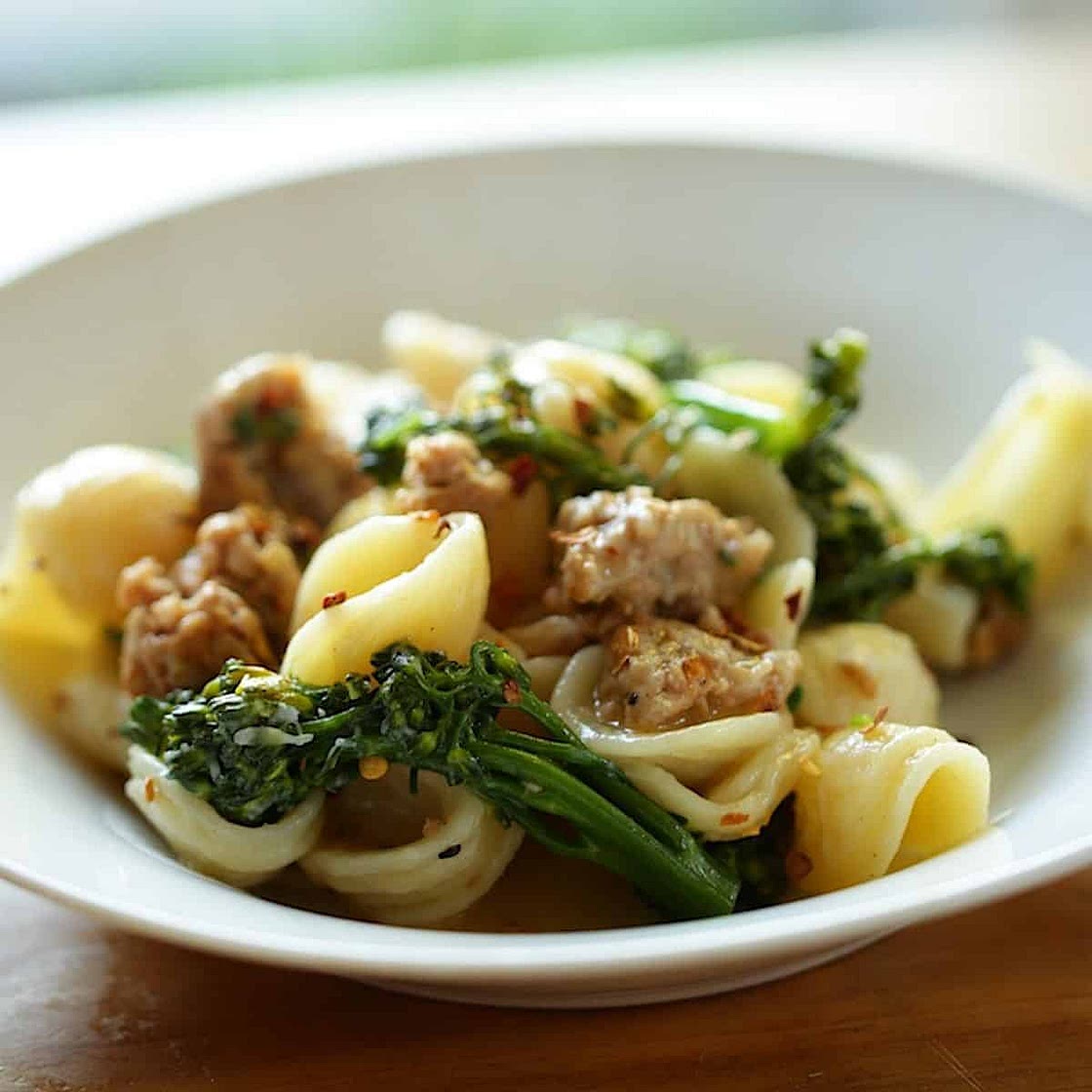 Orecchiette Pasta with Sausage and Broccoli