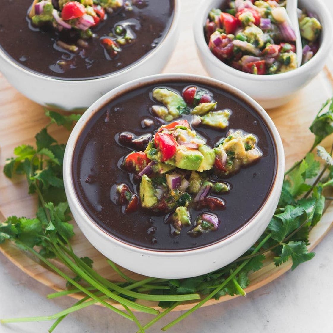 Instant Pot Black Bean Soup (10 Ingredients!)