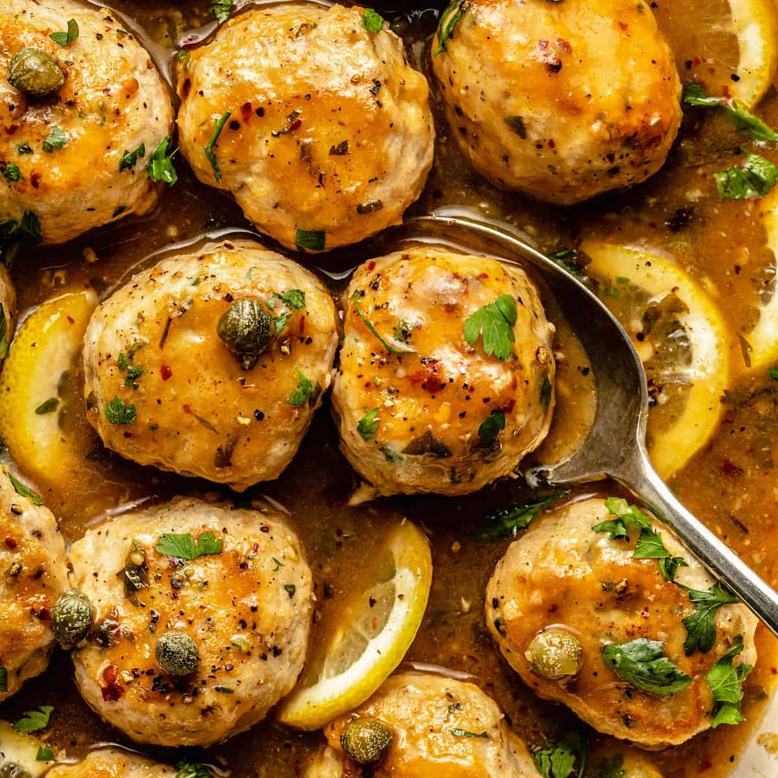 Chicken Piccata Meatballs