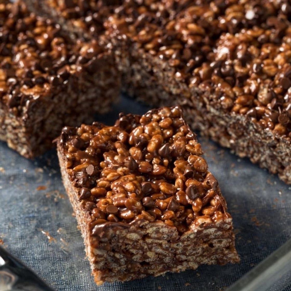 Healthy Chocolate Rice Crispy Treats