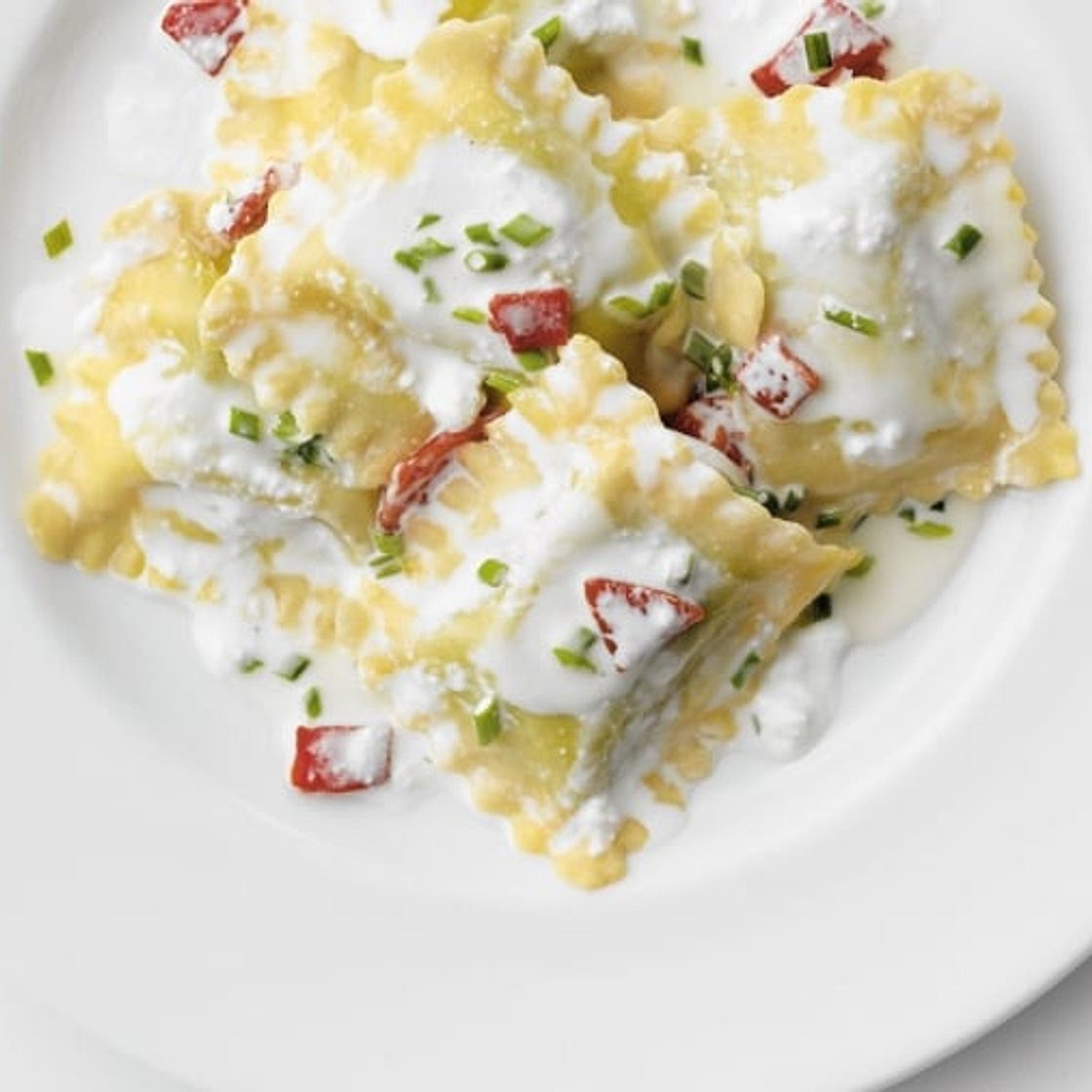 Ravioli with Ricotta and Roasted Red Peppers