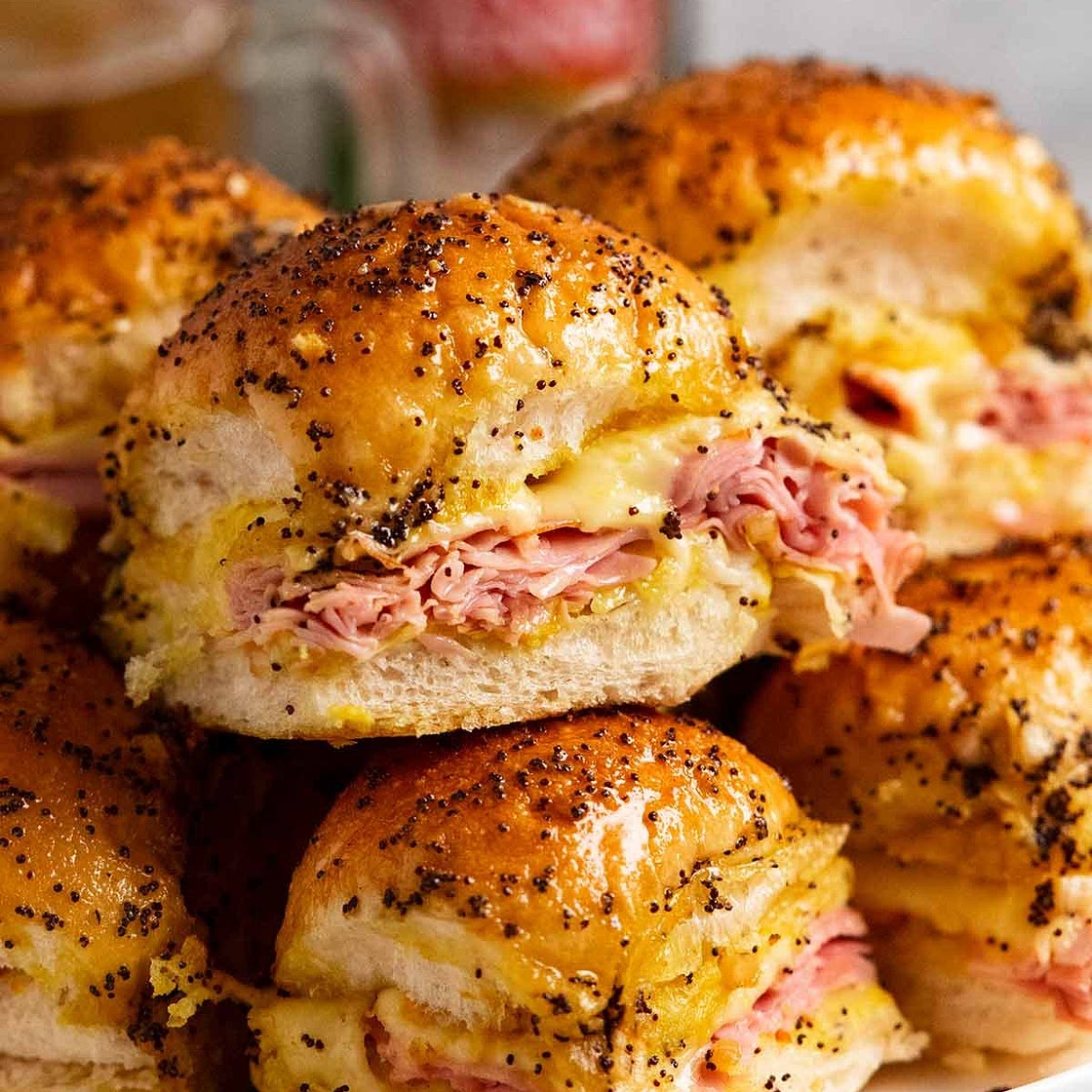 Hot Ham and Cheese Sliders