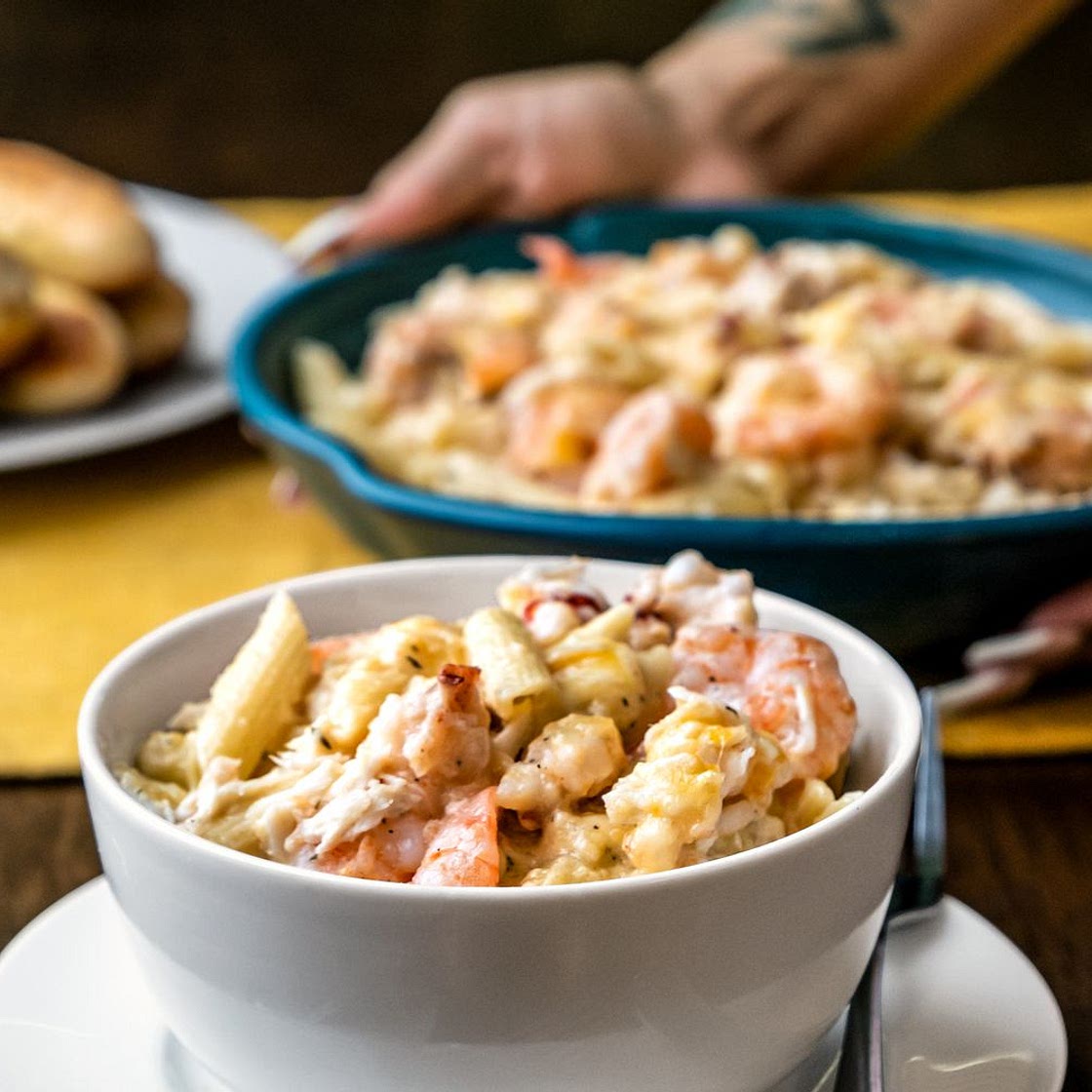 Auntie Monica's Seafood Mac and Cheese