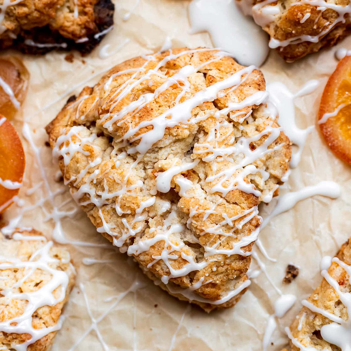 Candied Ginger Orange Scones