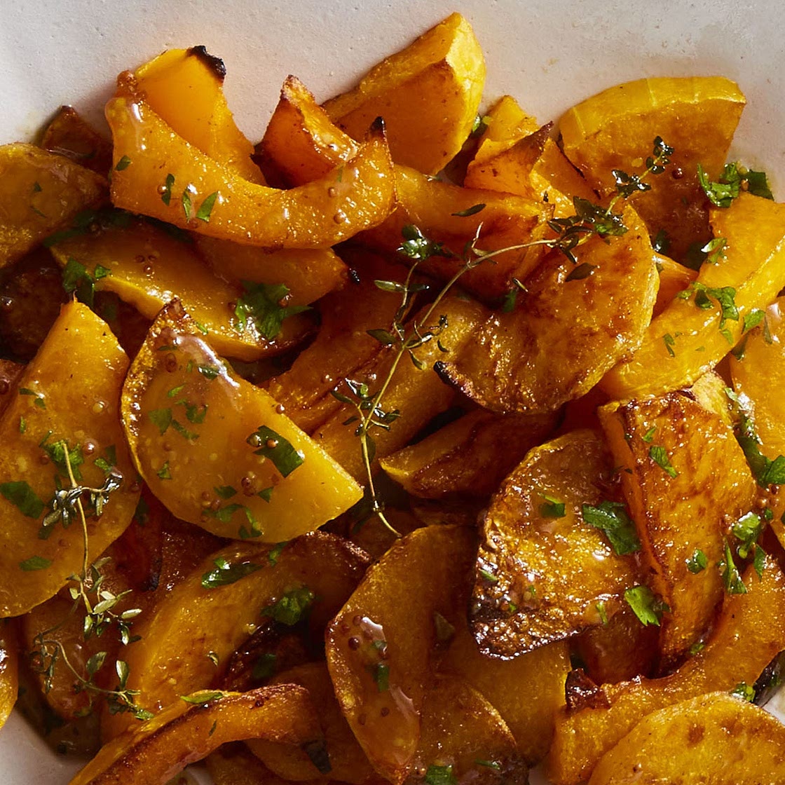 Spice-Roasted Butternut Squash with Cider Vinaigrette