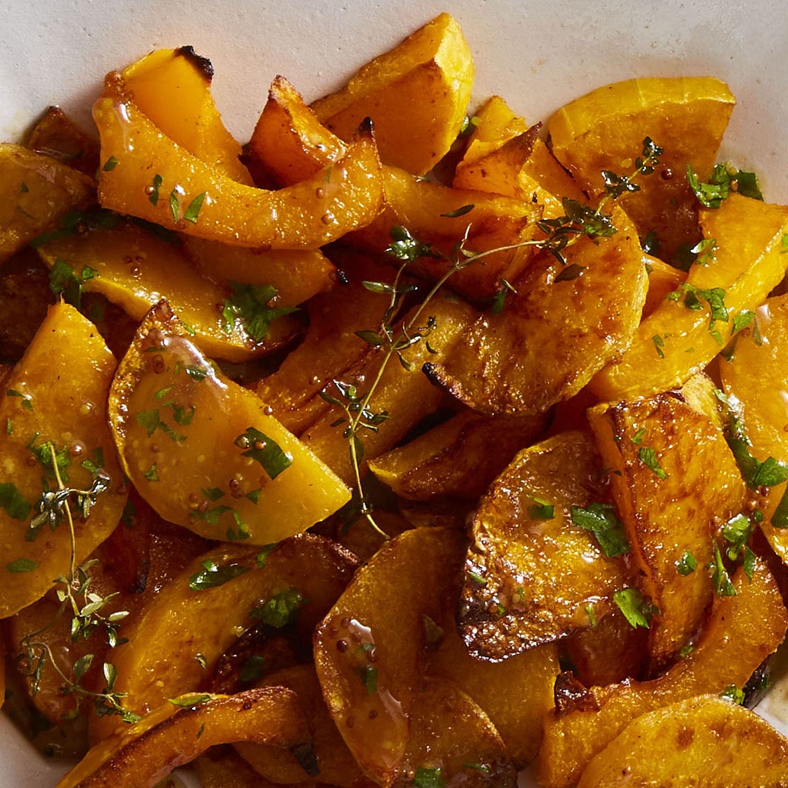 Spice-Roasted Butternut Squash with Cider Vinaigrette