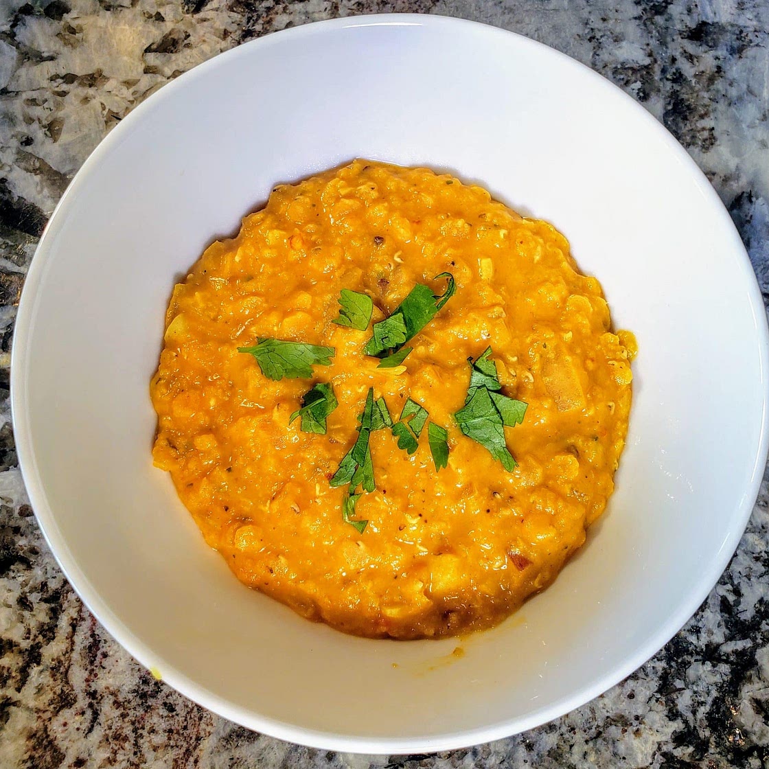 Red lentil dal