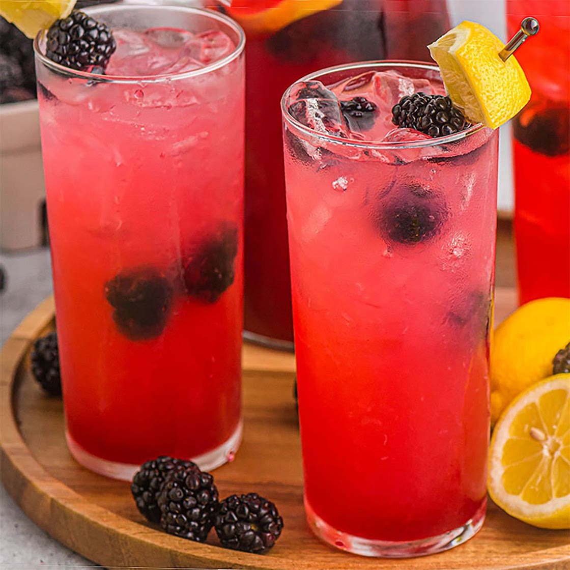 Homemade Blackberry Lemonade