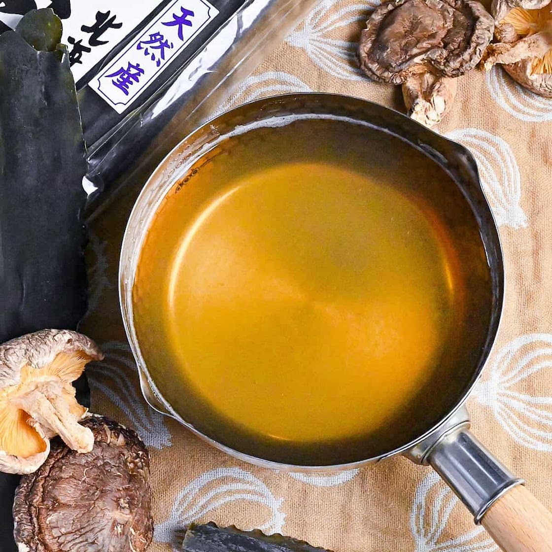 Vegan Dashi (Kombu and Shiitake Dashi Broth)