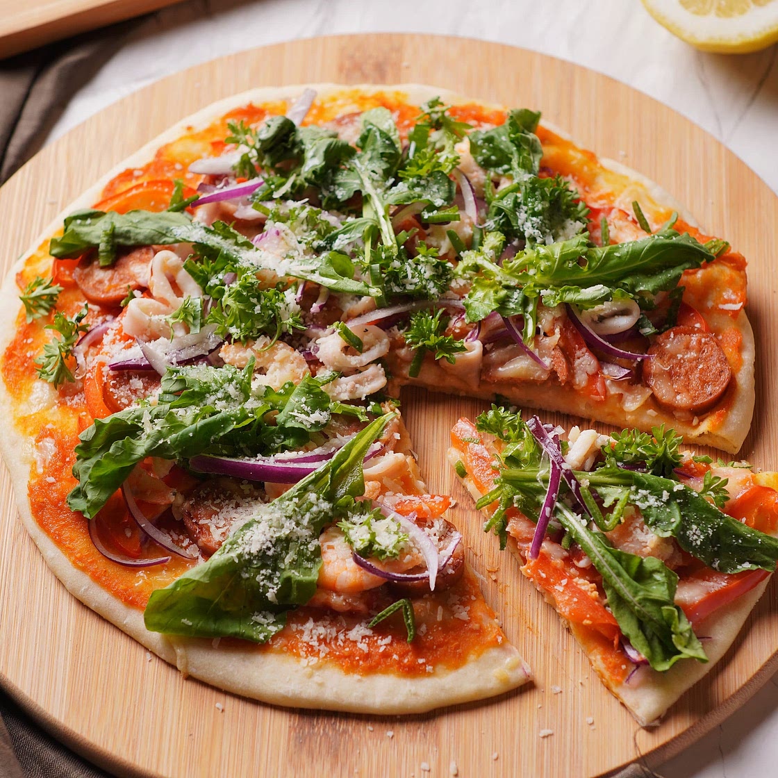 Perfect Paella Pizza