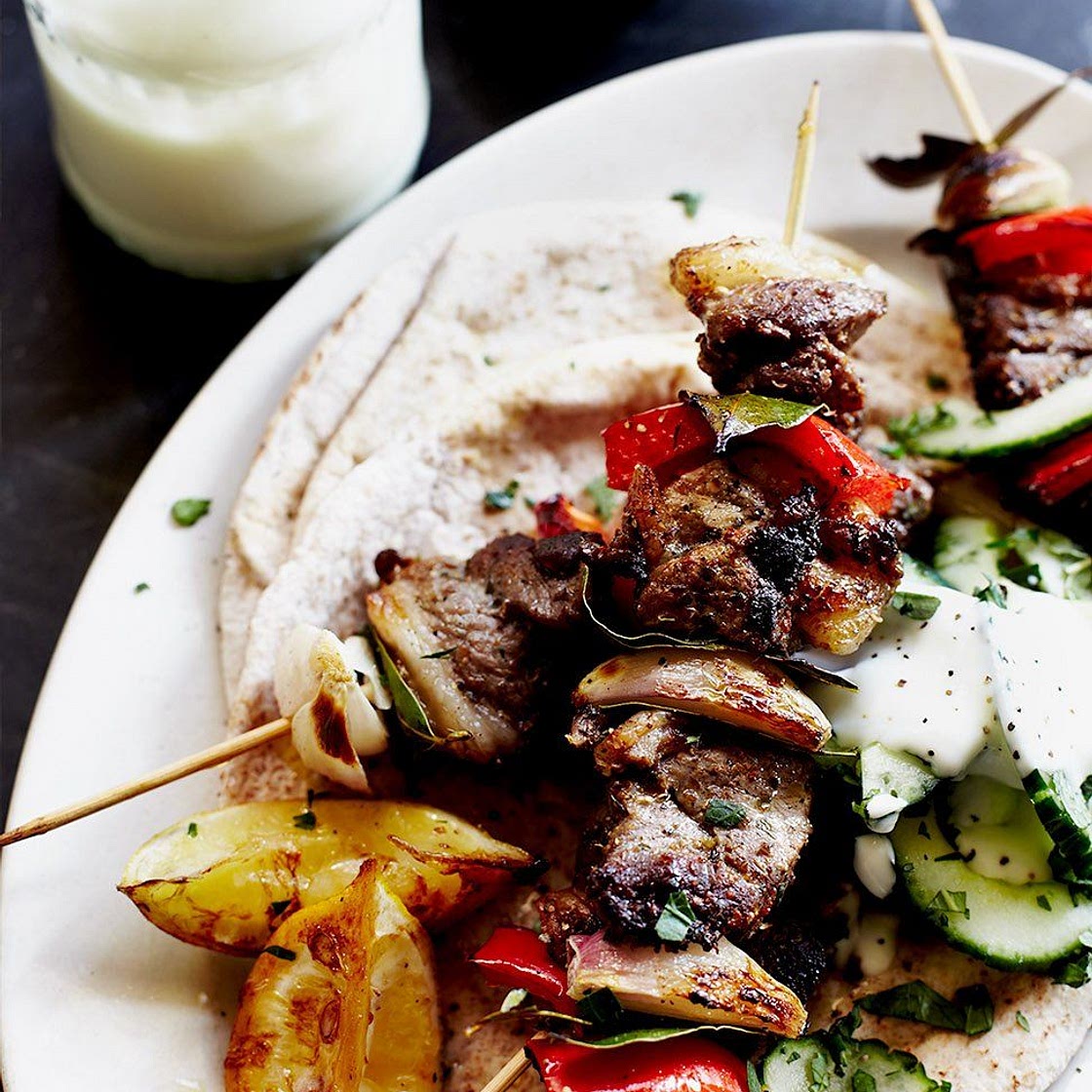 Quick lamb kebabs